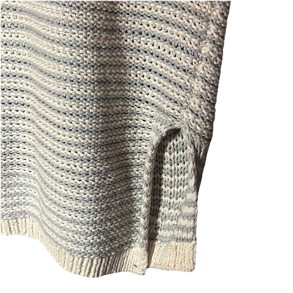 Madewell Curl Up Woven Oversized‎ Cardigan Blue & White - Women's Size XS - Picture 6 of 7